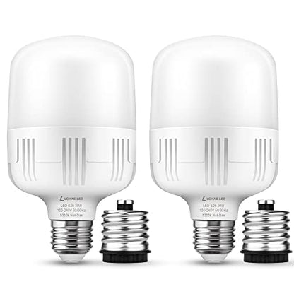L LOHAS LED Super Bright Light Bulbs, High Lumen Garage E26 LED Bulb - color: Daylight White