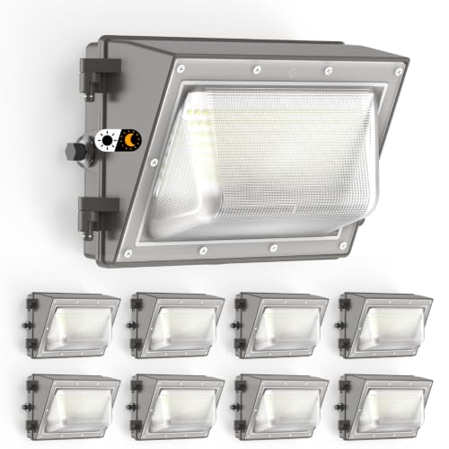 160W LED Wall Pack Light Dusk to Dawn, 25600LM 6500K Exterior Lights