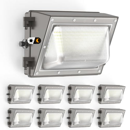 160W LED Wall Pack Light Dusk to Dawn, 25600LM 6500K Exterior Lights