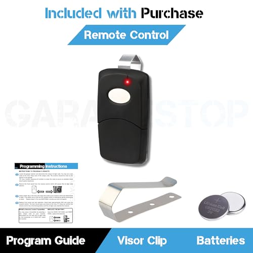 1X Gate Opener Remote for Multi-Code Linear 308911, 300MHz, 10 Dip Switch - color: One-Black