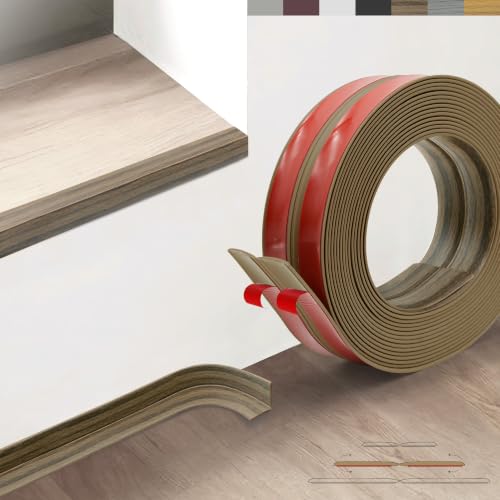 Flexible Wall Corner Protector, Peel and Stick Corner Trim Molding - color: Wood Brown Walnut, size: 1.6 in x 10ft