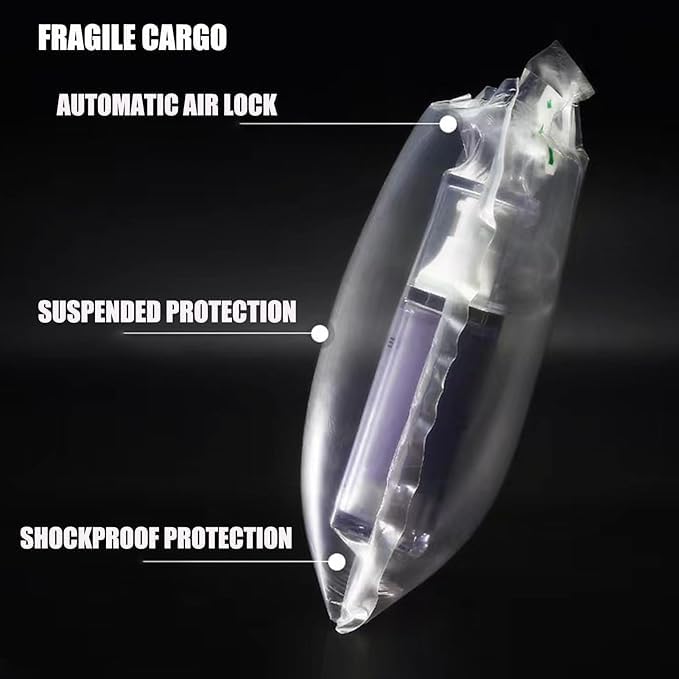 Miupoo Packaging Air Bags,Clear Plastic Inflatable Air Packaging Protector Bag with Free Pump Cushion,Air Cushion Blocking Packaging Bag,16x16Inchesx100Pieces - size: 16x16Inchesx100P