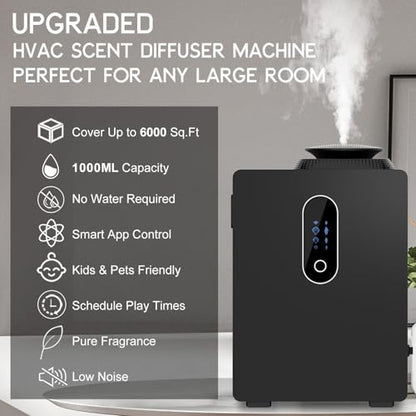 2026 Upgraded HVAC Scent Diffuser Machine Covers 6000 Sq.Ft for Large Room