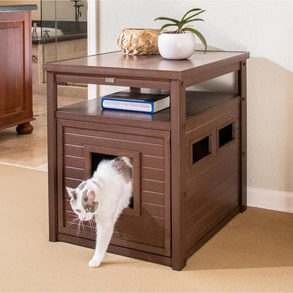 New Age Pet® ECOFLEX® Litter Loo® Enclosure, Jumbo, Brown - color: Brown, size: Jumbo