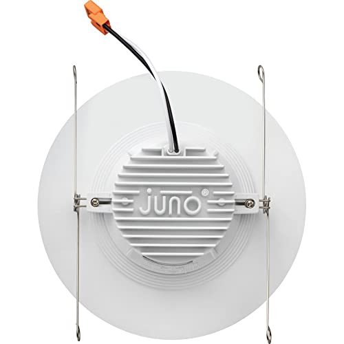 Juno RB56 SWW5 CP6 MW M2 RetroBasics Downlight Trim Kit, Switchable LED White, Baffle Trim, Switchable CCT, 2700K, 3000K, 4000K, and 5000K, 5- to 6-Inch, 6-Pack, Matte White - color: Switchable White, size: 5/6-Inch (6-Pack), style: Standard | Non-Adjusta
