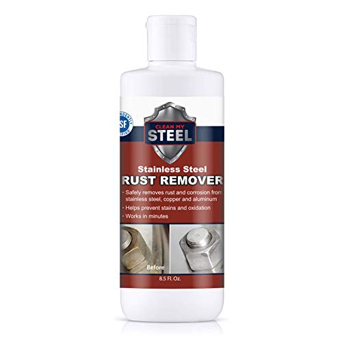 CLEAN MY STEEL Stainless Steel Rust Remover Cream 8.5 oz - size: 8.5 Fl Oz (Pack of 1)
