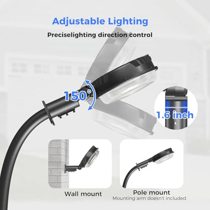 AIKVSXER 160W LED Barn Light Dusk to Dawn, 24000LM Outdoor Yard Light 6500K