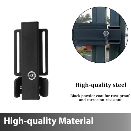 Automatic Electric Gate Lock for DC 12-24V Swing Gate Opener,Gate Operator System Device with Control Board,Lock Receiver and Lock Keys for Security Gate Door Opener Lock