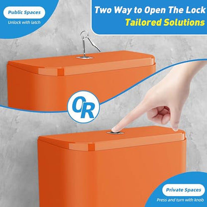 Commercial Paper Towel Dispenser Wall Mount with Lock 1 Pack,Universal Multifold Tri Fold Paper Hand Towel Holder,Compact Toilet Tissue Dispensers for Bathroom Kitchen Office (Orange) - color: Orange