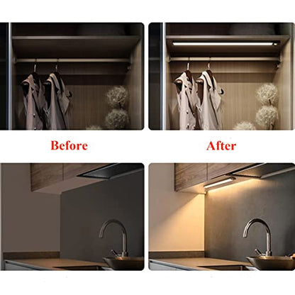 2FT LED Tube Flush Mount Light, 26W 2300LM LED Ceiling Shop Lighting Closet Light Fixture for Garage Kitchen Closet Laundry, 6500K Daylight White (2 Pack)