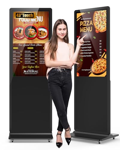 43-inch Digital Signage Display, 2K LCD Touchscreen Kiosk Signs - color: Touch screen, size: 43"