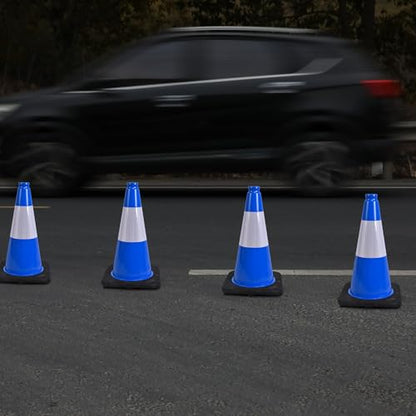 OrangeStar 18" Traffic Cones 8-Pack Blue Safety Cones - color: Blue, size: 18in