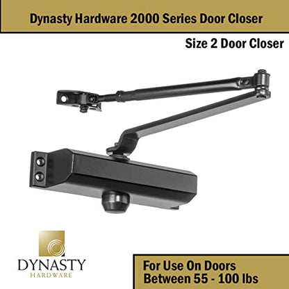 Dynasty 2000 Series Door Closer, Sprayed Duronotic Bronze, Spring 2 - color: Bronze
