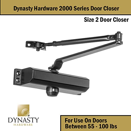 Dynasty 2000 Series Door Closer, Sprayed Duronotic Bronze, Spring 2 - color: Bronze