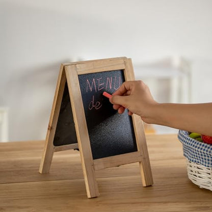 Vintiquewise 11-inch Wooden A-Frame Chalkboard Sign Double-Sided Menu Board Easel for Restaurant Cafe Bar Coffee Shop Bakery Wedding Party Home Business Kitchen Countertop & Tabletop Display, Single - size: Small