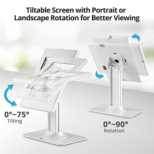 SIIG Lockable Countertop Kiosk POS Security Stand Holder and USB-C 200W GaN 4-Port Charger