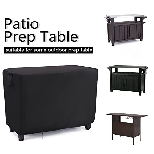 55 Inch Outdoor Furniture Cover for Keter Unity XL Portable Table - size: 55" x 24" x 32"