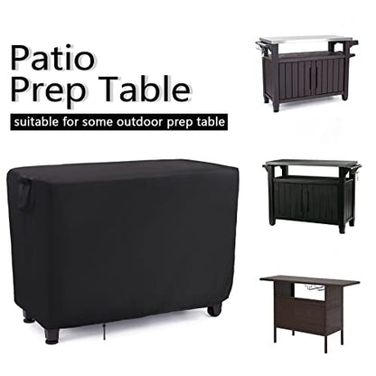 55 Inch Outdoor Furniture Cover for Keter Unity XL Portable Table - size: 55" x 24" x 32"