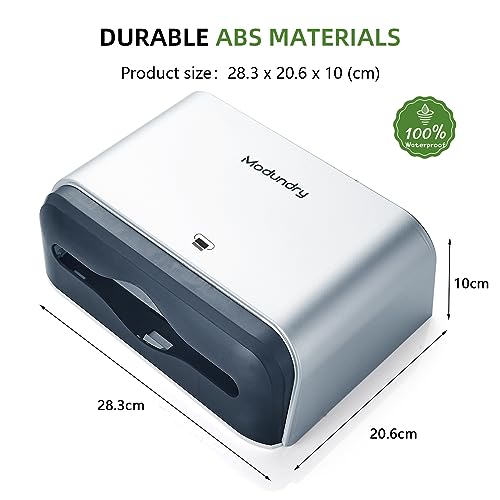 Multifold Wall Mount Paper Towel Dispenser for Bathroom,No-Drill,Gray - color: Sliver-5859, size: 210 Sheet