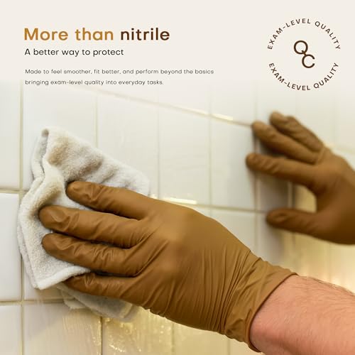 Supmedic SUP Exam Plus® Nitrile Gloves, Powder-Free Disposable, Trail Tan - color: X-large (Trail Tan 1000)