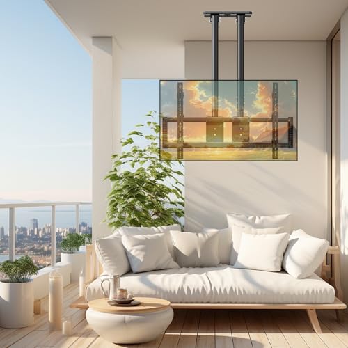 Ceiling TV Mount for 60-120 inch TV Hold 220 lbs, 20 Height Levels