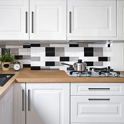 Ravinte Matte Black Cabinet Handles Square Pulls 11-5/16 Inch 10 Pack - size: 11-13/16 Inch (11-5/16 Inch Hole Center)