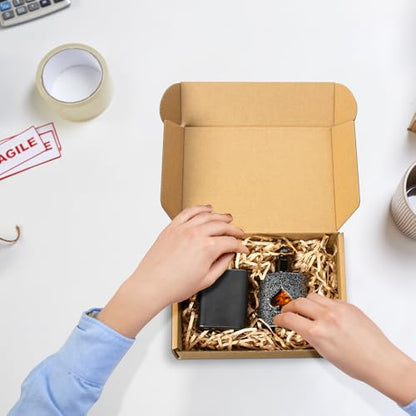 Shipping Boxes 9x6x2 inches Set of 25, Small Mailing Boxes Brown Cardboard Corrugated Mailer Boxes for Mailing Small Business Packing Gifts - size: 9 x 6 x 2 in
