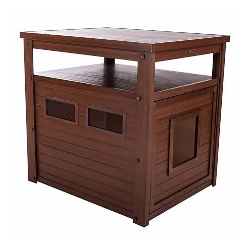 New Age Pet® ECOFLEX® Litter Loo® Enclosure, Jumbo, Brown - color: Brown, size: Jumbo