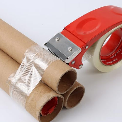 Strapping Tape with Dispenser, 3 Pack 2 Inch x 30 Yards 5.5 Mil, Heavy Duty Reinforced Fiberglass Tape for Moving,Shipping,Storage
