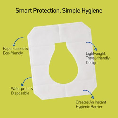 PEE BUDDY Flushable Disposable Toilet Seat Covers | Hygienic Protection for Kids, Adults, Pregnant Women | Nature-Friendly, Easy to Use & Dispose | for Travel & Public Toilets (Pack of 20) - size: 20 Seat Covers