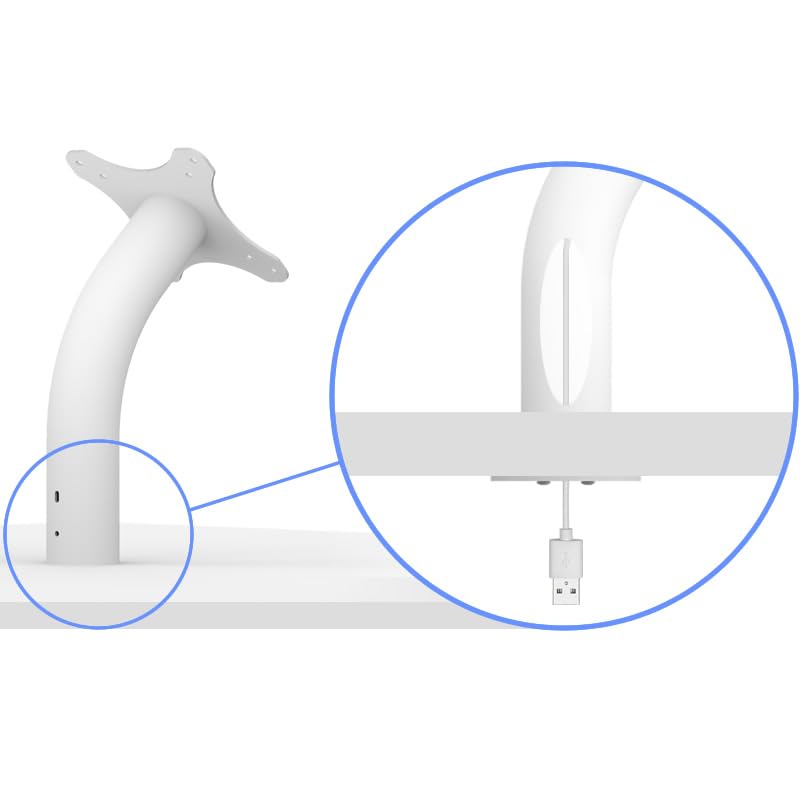 VidaMount White Enclosure and Fixed Neck Wall/Table Surface Mount [Bundle] Compatible with iPad Pro 11" (1st Gen) & Air 10.9" (4th Gen) - color: White, size: iPad Pro 11" (1st Gen) & Air 10.9" (4th Gen)