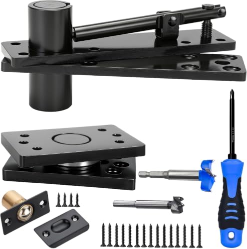 Hidden Door Hinge,700Lbs Load-Bearing,Heavy Duty 360°&180°Swing Pivot Hinge - size: Medium