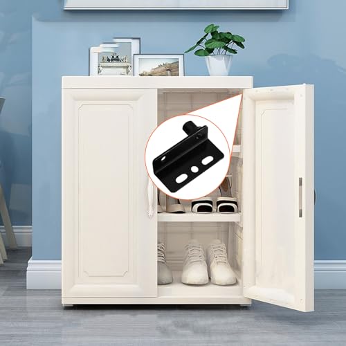 Door Pivot Hinges with Bushing for 8mm Hole, Black - color: Black