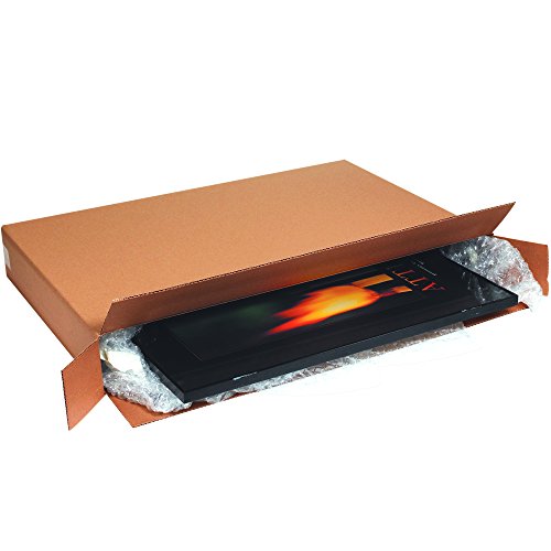 Partners Brand PHD561032FOLMS Heavy-Duty Side Loading Moving Boxes, 56" Length x 10" Width x 32" Height, Kraft (Pack of 5)