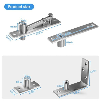 Pivot Hinge, Pivot Door Hardware for Hidden Door Bookcase - color: L Shape