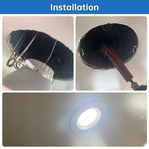 48 Pack Metal Recessed Downlight C Clips - size: 48pcs
