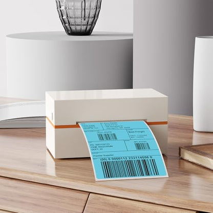 Blue Thermal Labels 4 × 6 Inch Waterproof Vinyl Stickers 250 PCS - color: Blue