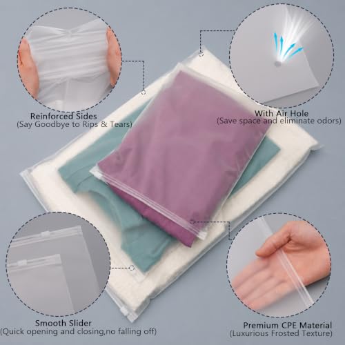 16x20'' Frosted Zipper Bags for Shipping, 50 Pack Packaging Bags, L - color: 50 Pack, size: 16x20'' (L)