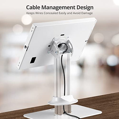 SIIG Lockable Countertop Kiosk POS Security Stand Holder and USB-C 200W GaN 4-Port Charger