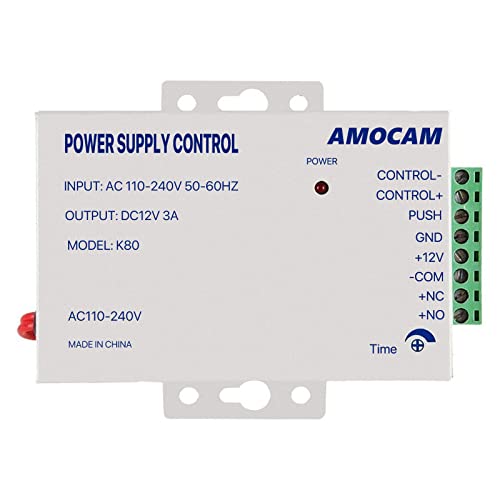K80 Power Supply Control, 12V DC Door Access Control Power Supply