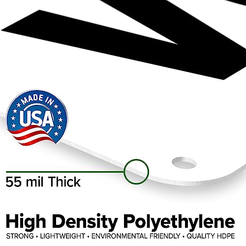 Danger High Voltage Sign, 10x14 Inches, 55 mil thick HDPE (high density - size: 10x14 - Polyethylene