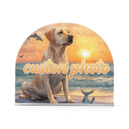 Custonm Picture Napkin Holder for Table Acrylic Tissue Dispenser - color: Custom Picture