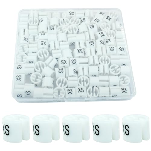 Clothes Hanger Marker, White, 100Pcs - color: White-xs