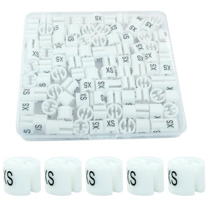 Clothes Hanger Marker, White, 100Pcs - color: White-xs