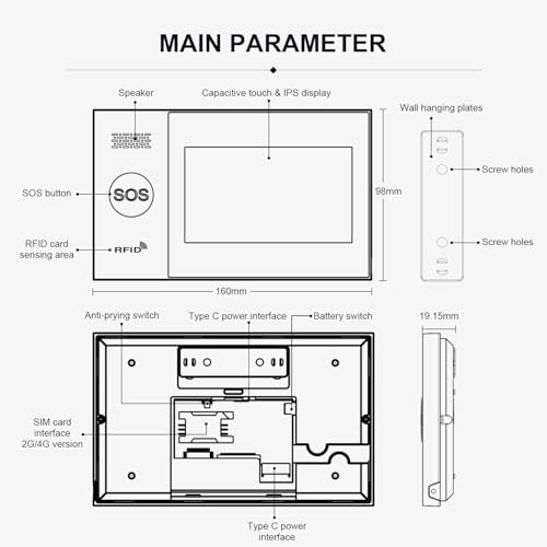 PGST A107F Home Alarm System with 1080P HD Security Camera,Dual Protection
