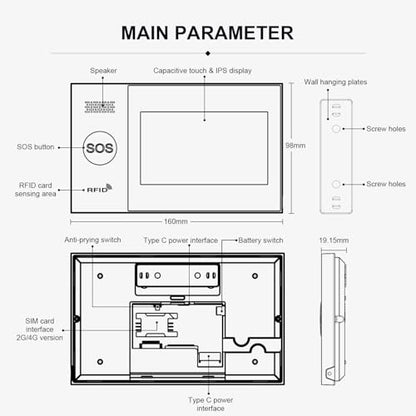PGST A107F Home Alarm System with 1080P HD Security Camera,Dual Protection
