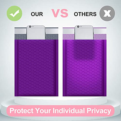 UCGOU Bubble Mailers 6x10" Purple Usable Size 6x9" Padded Envelope 100 Pack - color: Purple, size: 6x10" 100PC