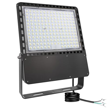 STASUN Flying Series Ultra 500W 75,000LM LED Flood Light Outdoor, 100-277V 5000K Daylight White, IP67 Waterproof Stadium Lights for Arena, Backyard, Parking Lot, Courts, ETL Certification - size: 500W