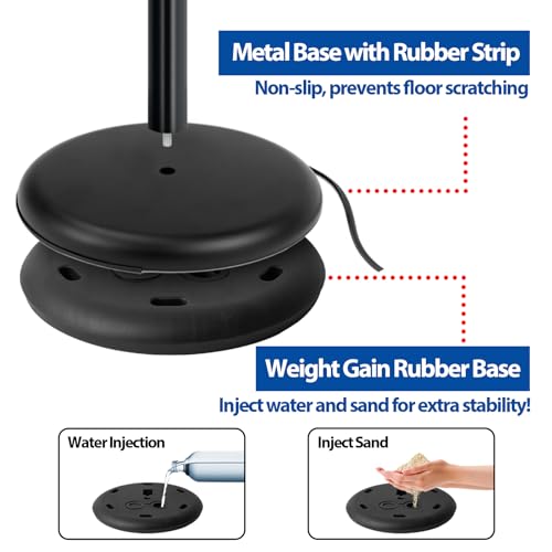 2Pack 8.5x11 Sign Stand - Adjustable Floor Standing Sign Holder - color: Black, size: 8.5"x11"-2Pack