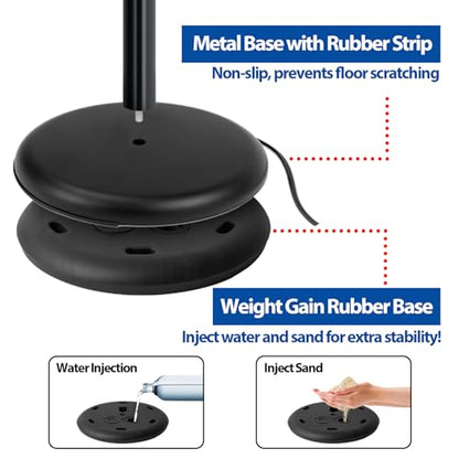 2Pack 8.5x11 Sign Stand - Adjustable Floor Standing Sign Holder - color: Black, size: 8.5"x11"-2Pack